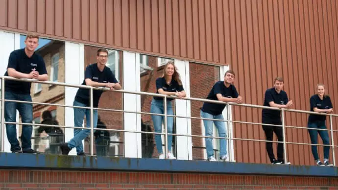 Gruppenfoto Azubis Flensburger Brauerei