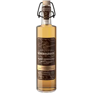 Flasche der Sonderedition vom FLENS Bierbrand Küstengerste, im Eichenfass gereift und aus dem Flensburger Winterbock.