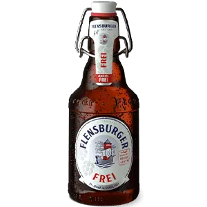 Einzelflasche des Flensburger Frei in der Bügelverschlussflasche.