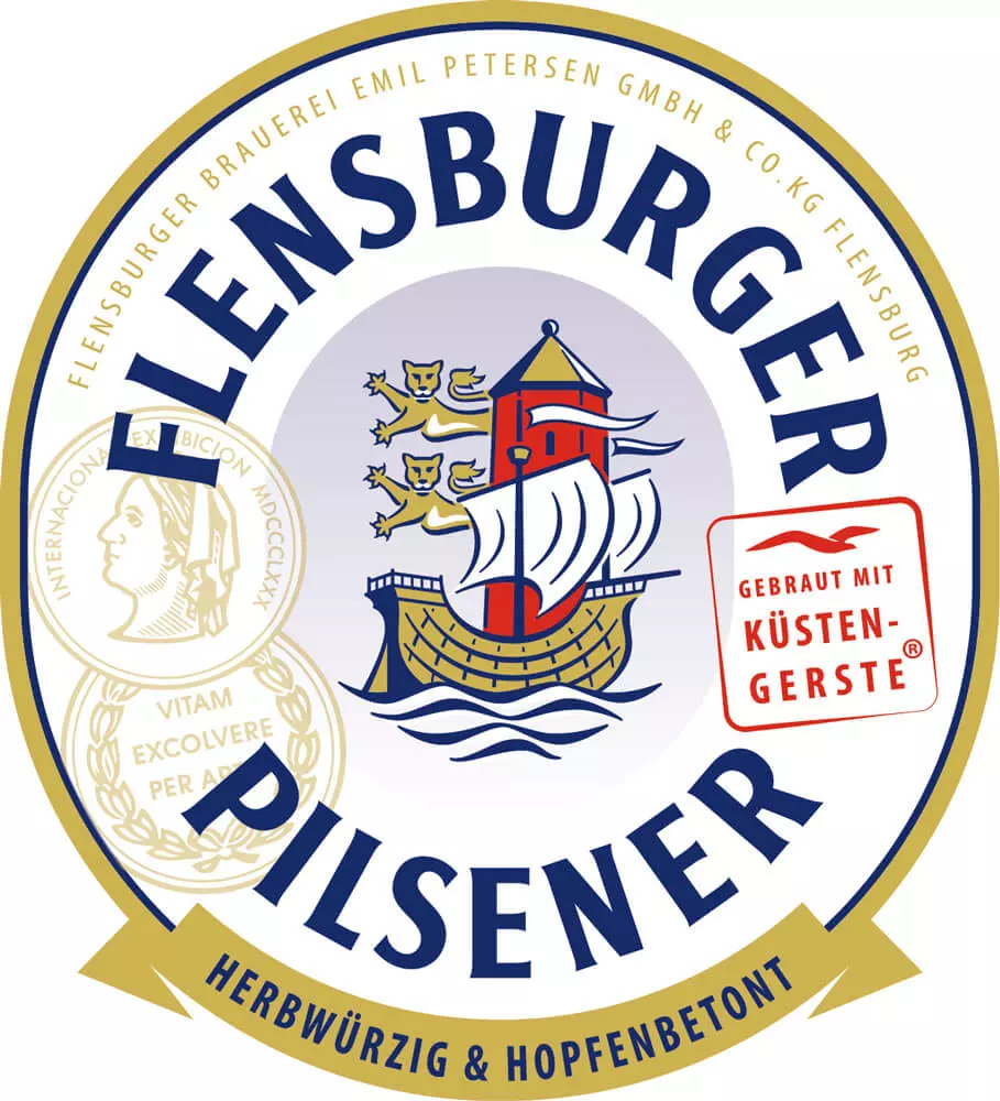 Markenoval vom Flensburger Pilsener 2023.