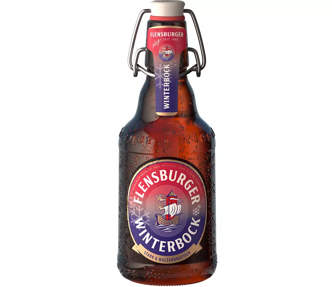 Flasche Flensburger Winterbock.