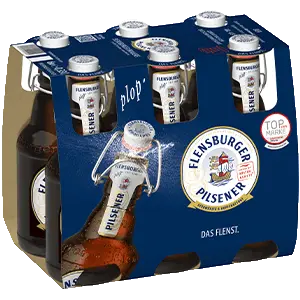0,33l Sixpack Flensburger Pilsener.