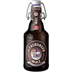 Einzelflasche des Flensburger Malz in der Bügelverschlussflasche.
