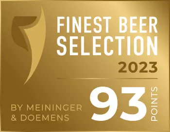 Medaille über 93 Punkte der Finest Beer Selection 2023.
