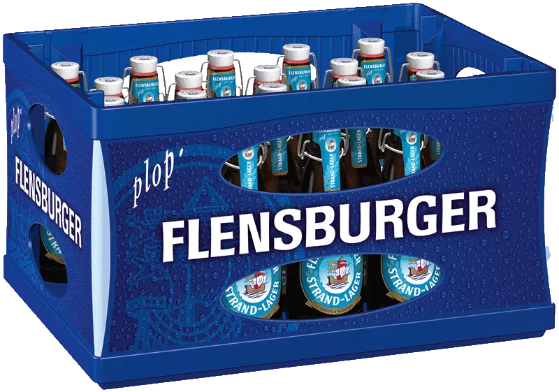 20-Kasten vom Flensburger Strand-Lager.