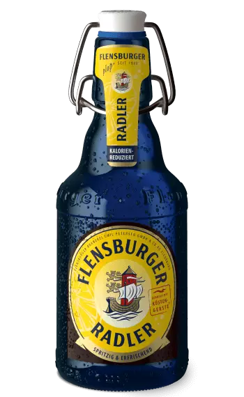 Packshot vom erfrischenden Flensburger Radler.