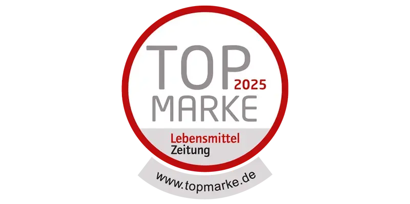 Signet der Top-Marke-2025-Auszeichnung der Lebensmittel Zeitung.