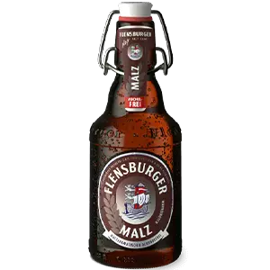 Einzelflasche des Flensburger Malz in der Bügelverschlussflasche.