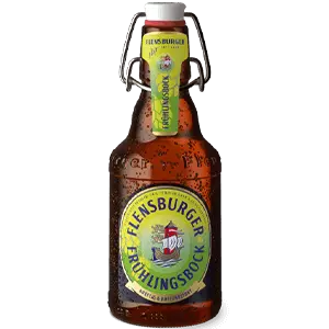 Einzelflasche des Flensburger Frühlingsbocks in der Bügelverschlussflasche.