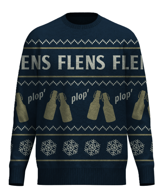 Weihnachtspulli "FLENS" - Blau