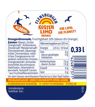 Flensburger Küstenlimo Orange